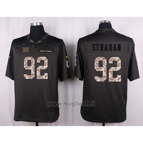 Maglia NFL Anthracite New York Giants Strahan 2016 Salute To Service